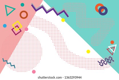 Geometric colorful background vector. illustration wallpaper for template, cover design,website, banner social media advertising. EPS10