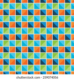 Geometric colorful background. Vector seamless pattern.