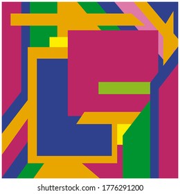 Diseño de plantillas de vector de fondo geométrico colorido