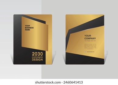 Geometric colorful business brochure template, cover design, flyer - Vector Illustration
