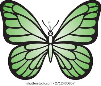 Geometric Colorful butterfly  Shape Vector logo with Center – Abstract Symmetric Design.