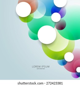 Geometric Colorful Circles Background