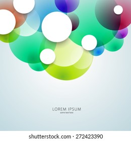 Geometric Colorful Circles Background