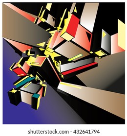 Geometric colorful design abstract background for poster
