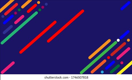 Geometric colorful diagonal rounded lines business design