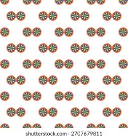 Geometrisches buntes Blumenmuster

