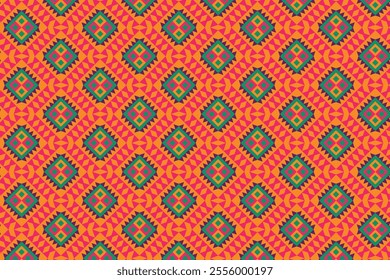 Geometric colorful Mexican seamless background. Abstract geometric vector background.	