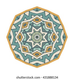 geometric colorful ornamental mandala design abstract pattern