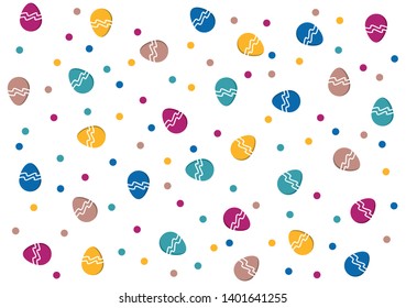 Geometric colorful pattern. Cute motifs for print. Abstract wallpaper in vector