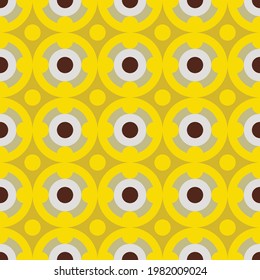 Geometric colorful pattern in matching color tones