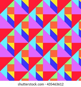 Geometric Colorful Pattern (Tangram)(Vector)