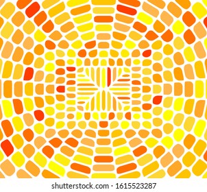 Geometric colorful pattern tile top spiral funnel Abstract geometric pattern from color rectangles.