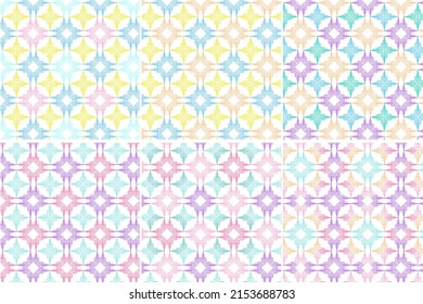 Geometric colorful patterns sparkles with thin lines	