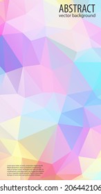 Geometric colorful polygonal background.
