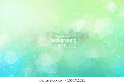 Geometric colorful Polygonal background molecule and communication. Connected lines with dots. Minimalism background. Concept of the science, chemistry, biology, medicine, technology.