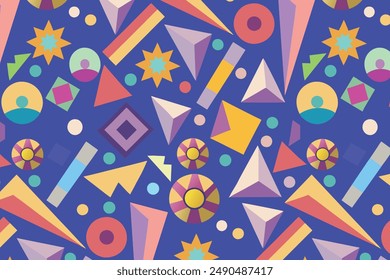 Geometric colorful seamless pattern background design