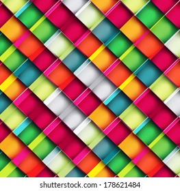 Geometric colorful seamless pattern texture design Vector background - Shutterstock ID 178621484