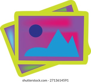 Geometric Colorful Shape Vector logo with Center – Abstract Symmetric Design.