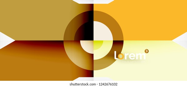 Composición de formas geométricas coloridas composición fondo abstracto. Diseño dinámico mínimo. Plantilla de diseño abstracto de moda para presentación de negocios o tecnología o portada de folletos web, fondo de pantalla. Vector