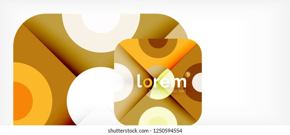 Composición de formas geométricas coloridas composición fondo abstracto. Diseño dinámico mínimo. Plantilla de diseño abstracto de moda para presentación de negocios o tecnología o portada de folletos web, fondo de pantalla. Vector