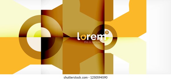 Composición de formas geométricas coloridas composición fondo abstracto. Diseño dinámico mínimo. Plantilla de diseño abstracto de moda para presentación de negocios o tecnología o portada de folletos web, fondo de pantalla. Vector
