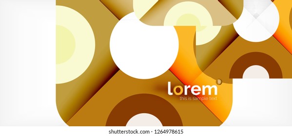 Geometric colorful shapes composition abstract background. Minimal dynamic design. Trendy abstract layout template for business or technology presentation or web brochure cover, wallpaper. Vector
