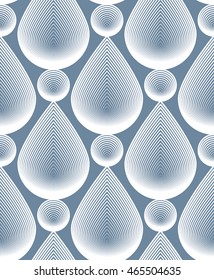 Geometric colorful stripy seamless pattern, bright vector abstract background. Graphic symmetric ornament.