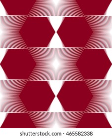 Geometric colorful stripy seamless pattern, bright vector abstract background. Graphic symmetric ornament.