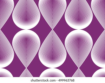 Geometric colorful stripy seamless pattern, bright vector abstract background. Graphic symmetric ornament.
