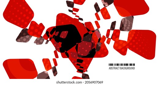 Geometric colorful trendy abstract background vector template