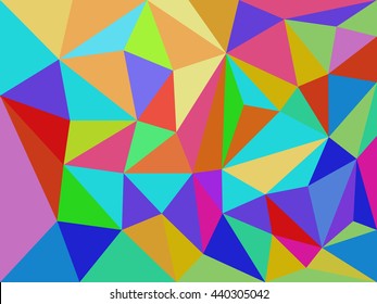 Geometric colorful of triangle  background