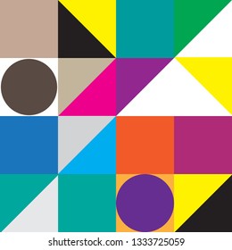 Geometric colorful vector background. Abstract graphic wallpaper for template.