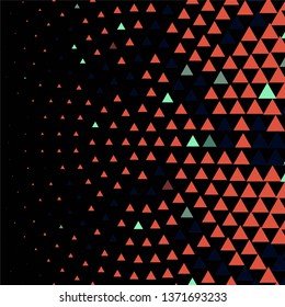 Geometric colorful vector background. Abstract halftone illustration pattern. Vintage texture