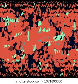 Geometric colorful vector background. Abstract halftone illustration pattern. Vintage texture