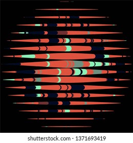 Geometric colorful vector background. Abstract halftone illustration pattern. Vintage texture