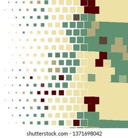 Geometric colorful vector background. Abstract halftone illustration pattern. Vintage texture