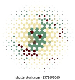 Geometric colorful vector background. Abstract halftone illustration pattern. Vintage texture