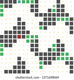 Geometric colorful vector background. Abstract halftone illustration pattern. Vintage texture