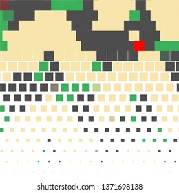 Geometric colorful vector background. Abstract halftone illustration pattern. Vintage texture