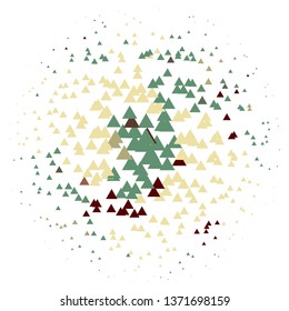 Geometric colorful vector background. Abstract halftone illustration pattern. Vintage texture
