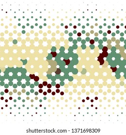 Geometric colorful vector background. Abstract halftone illustration pattern. Vintage texture