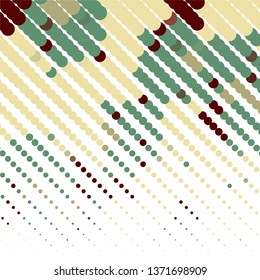 Geometric colorful vector background. Abstract halftone illustration pattern. Vintage texture