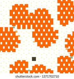 Geometric colorful vector background. Abstract halftone illustration pattern. Vintage texture