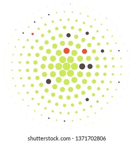 Geometric colorful vector background. Abstract halftone illustration pattern. Vintage texture