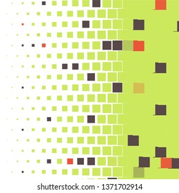 Geometric colorful vector background. Abstract halftone illustration pattern. Vintage texture