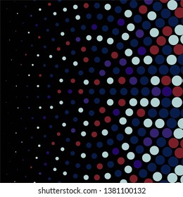 Geometric colorful vector background. Abstract halftone illustration pattern. Vintage texture