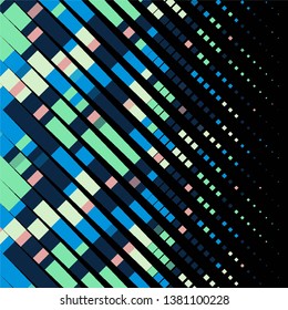 Geometric colorful vector background. Abstract halftone illustration pattern. Vintage texture