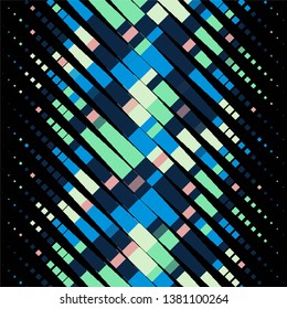 Geometric colorful vector background. Abstract halftone illustration pattern. Vintage texture