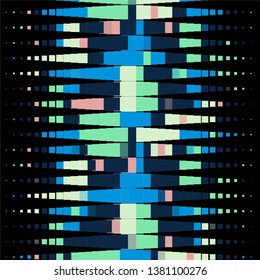 Geometric colorful vector background. Abstract halftone illustration pattern. Vintage texture