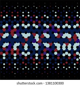 Geometric colorful vector background. Abstract halftone illustration pattern. Vintage texture